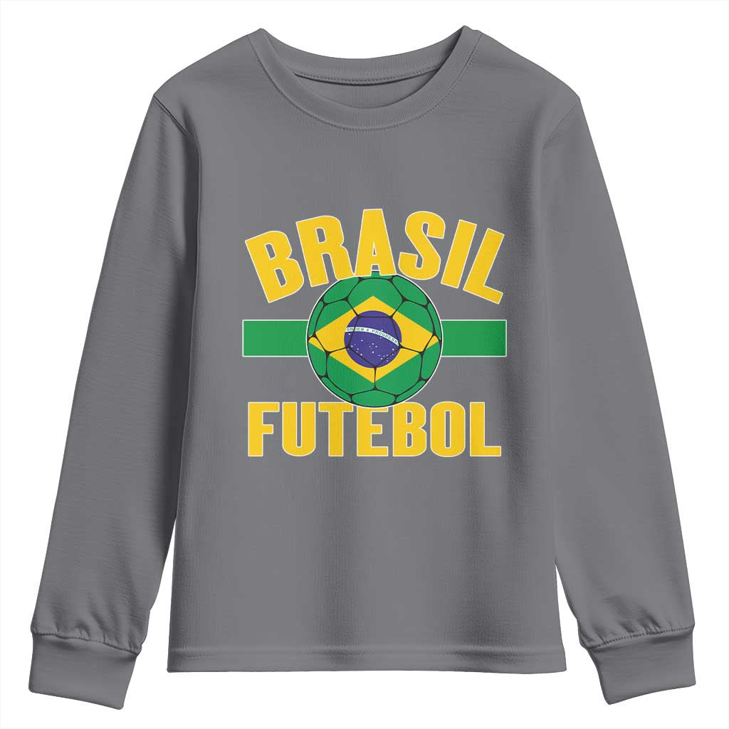 Brazil Soccer Football Fan Brasil Flag Youth Sweatshirt