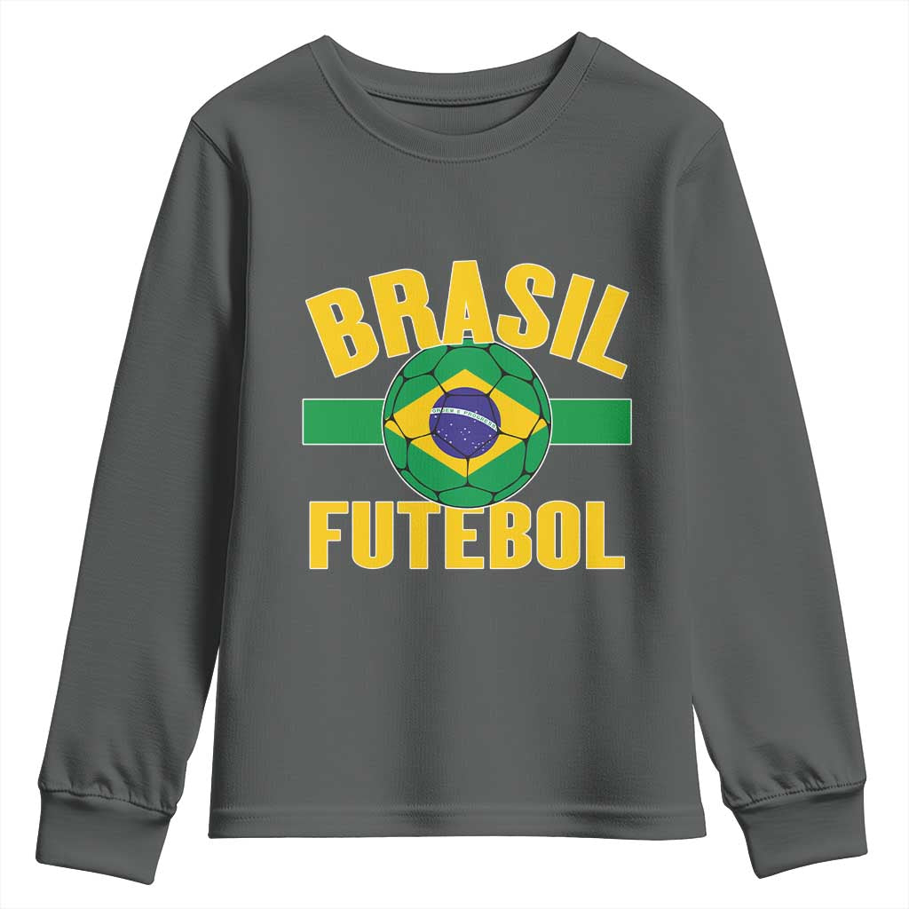 Brazil Soccer Football Fan Brasil Flag Youth Sweatshirt