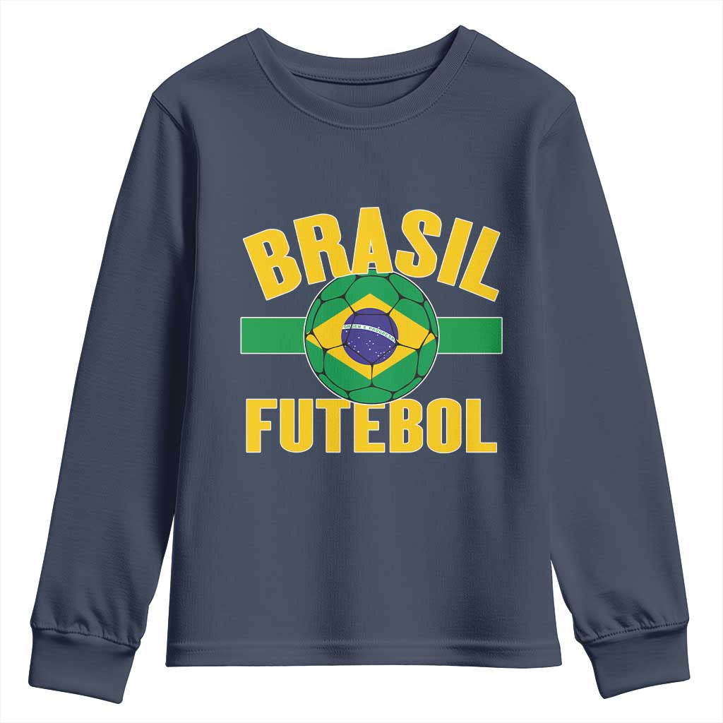 Brazil Soccer Football Fan Brasil Flag Youth Sweatshirt