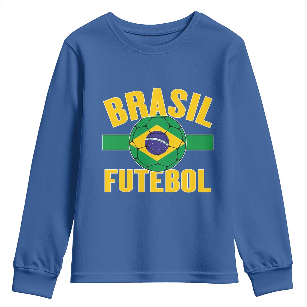Brazil Soccer Football Fan Brasil Flag Youth Sweatshirt