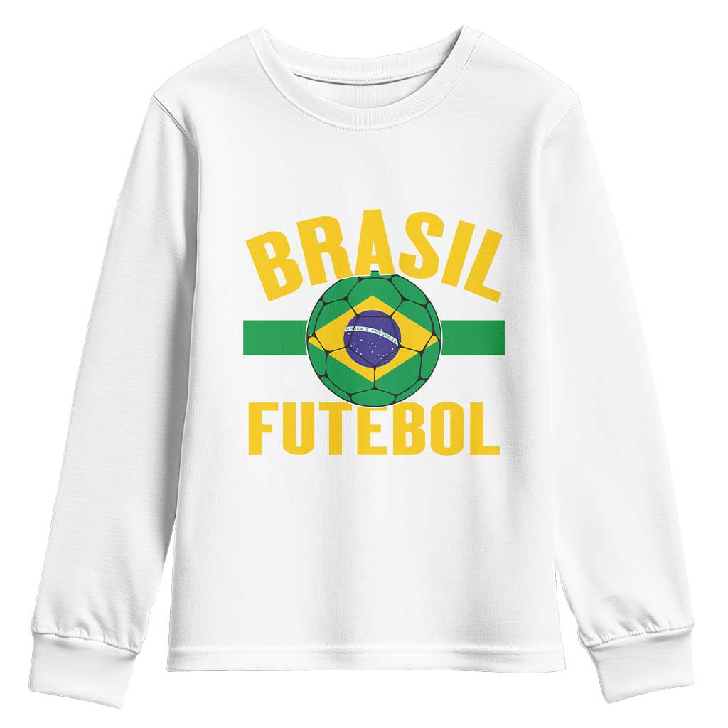 Brazil Soccer Football Fan Brasil Flag Youth Sweatshirt