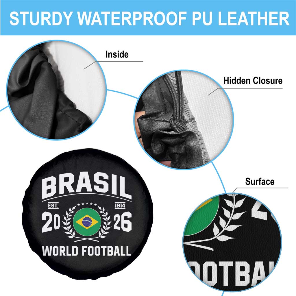 Brasil Flag Brazil Soccer Football Fan Spare Tire Cover