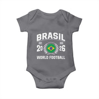 Brasil Flag Brazil Soccer Football Fan Baby Onesie