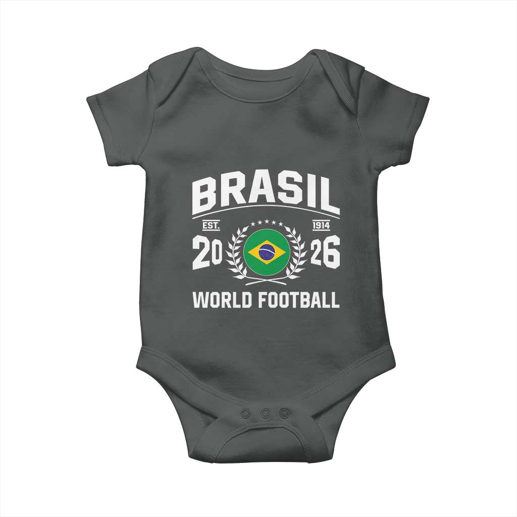 Brasil Flag Brazil Soccer Football Fan Baby Onesie