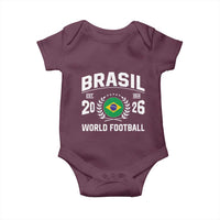 Brasil Flag Brazil Soccer Football Fan Baby Onesie