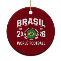 Brasil Flag Brazil Soccer Football Fan Ceramic Ornament