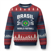 Brasil Flag Brazil Soccer Football Fan Ugly Christmas Sweater