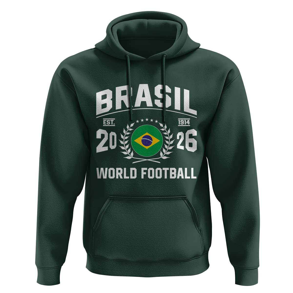 Brasil Flag Brazil Soccer Football Fan Hoodie