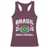 Brasil Flag Brazil Soccer Football Fan Racerback Tank Top