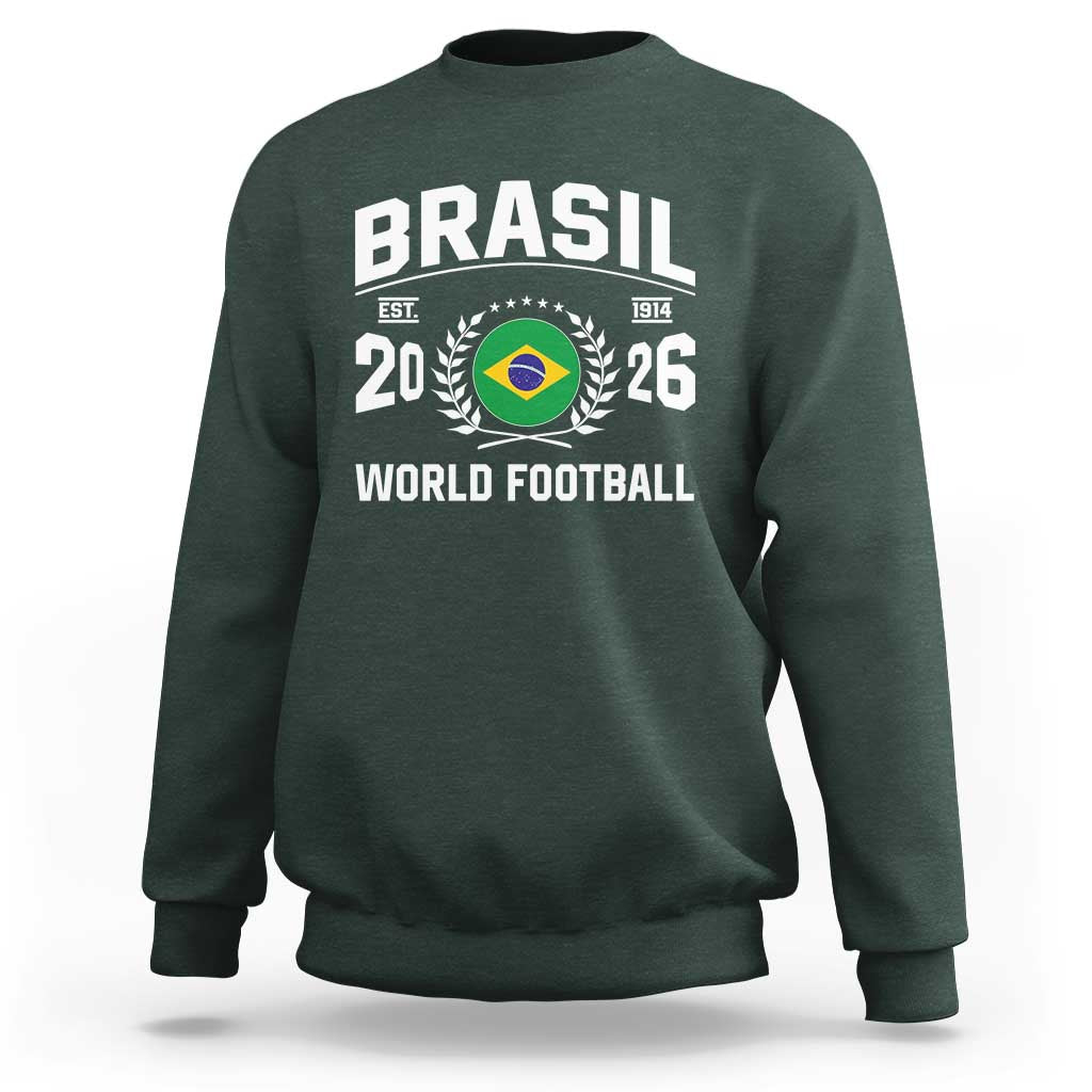 Brasil Flag Brazil Soccer Football Fan Sweatshirt