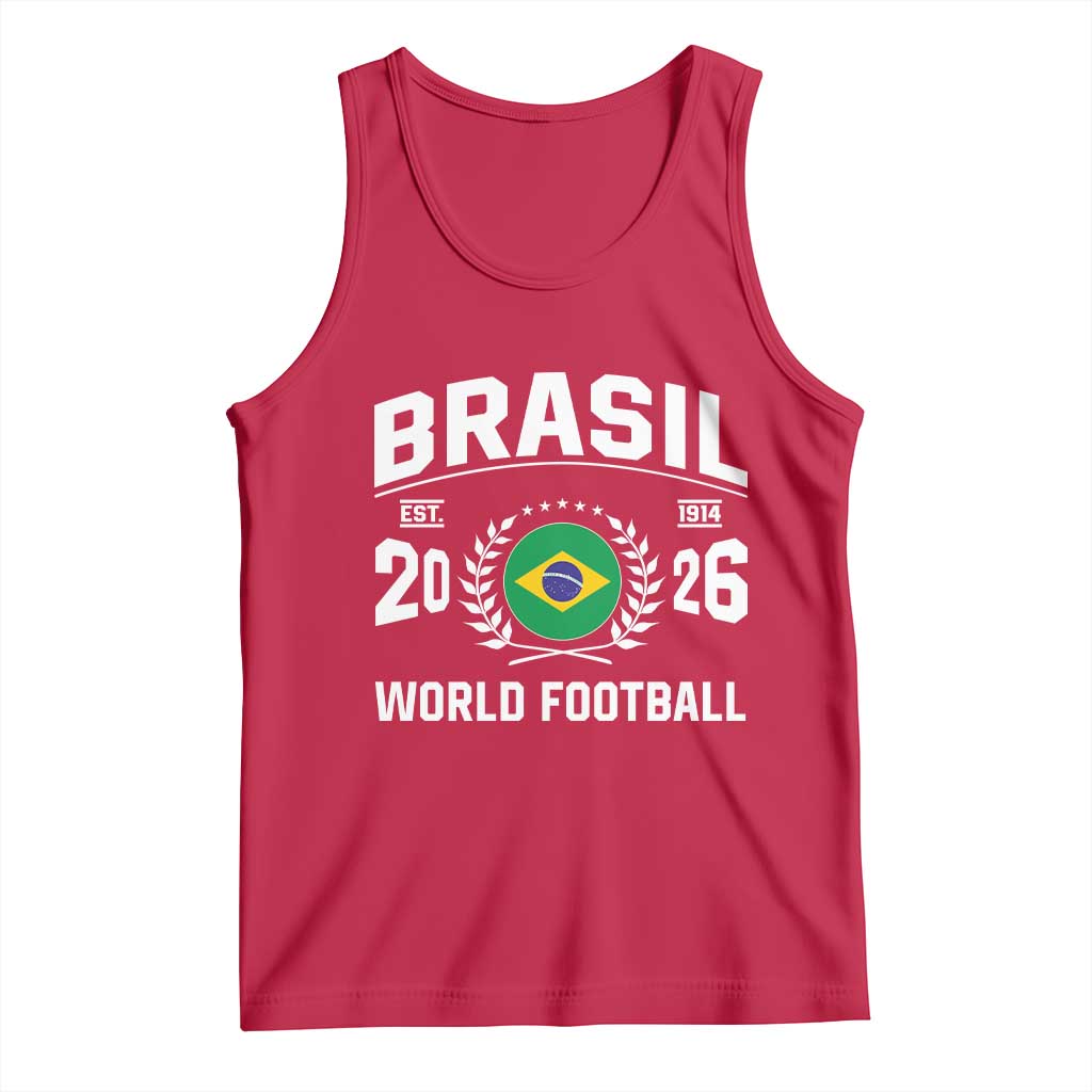 Brasil Flag Brazil Soccer Football Fan Tank Top