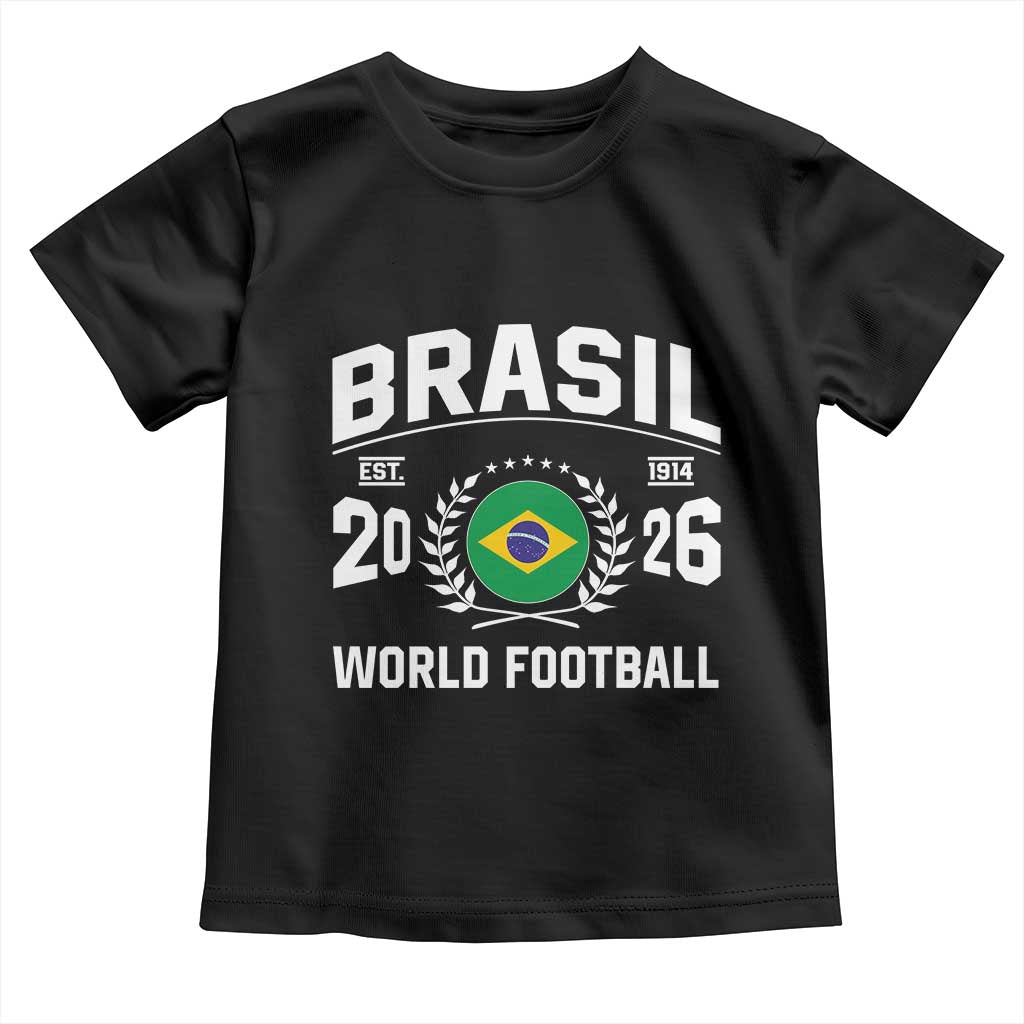 Brasil Flag Brazil Soccer Football Fan Toddler T Shirt