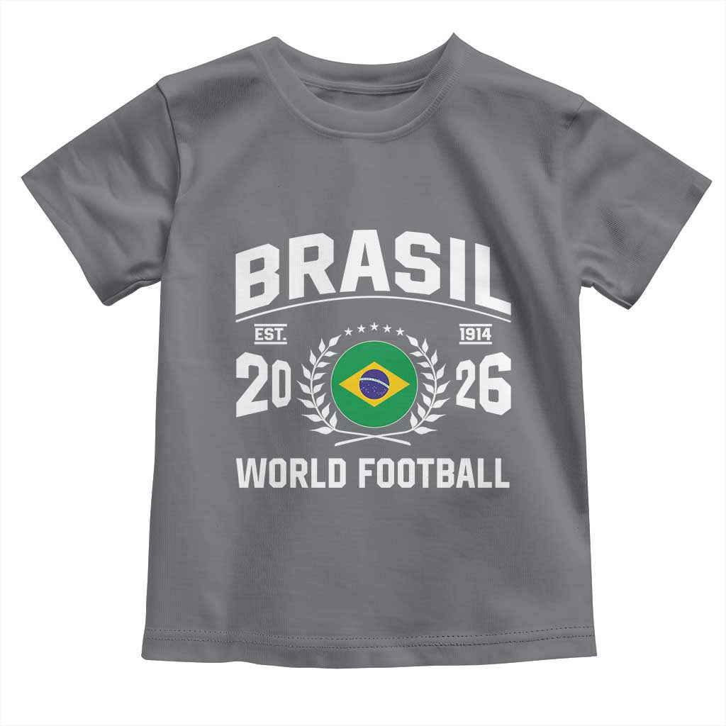 Brasil Flag Brazil Soccer Football Fan Toddler T Shirt