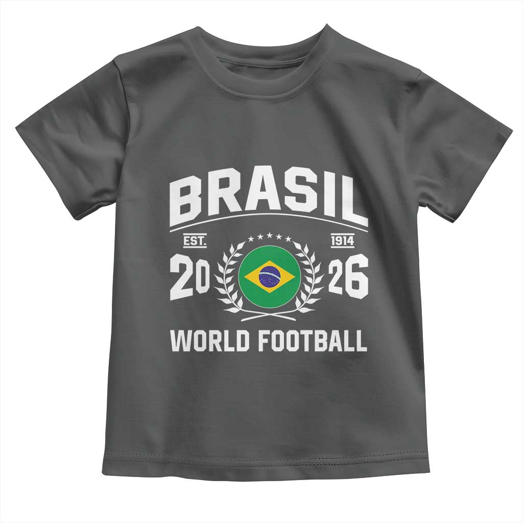 Brasil Flag Brazil Soccer Football Fan Toddler T Shirt