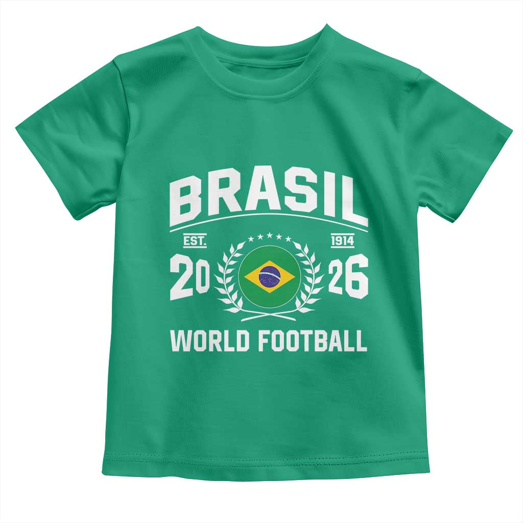 Brasil Flag Brazil Soccer Football Fan Toddler T Shirt