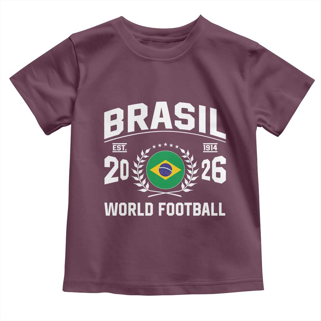 Brasil Flag Brazil Soccer Football Fan Toddler T Shirt