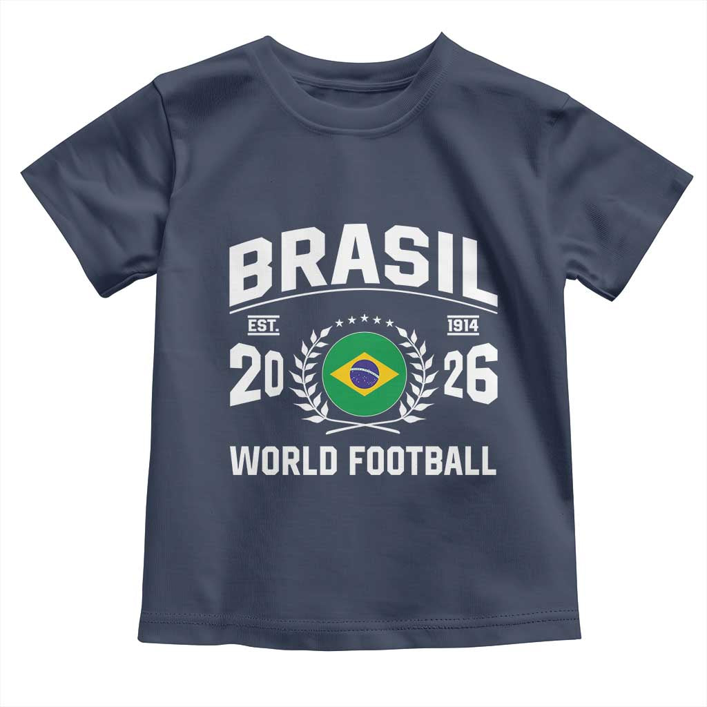 Brasil Flag Brazil Soccer Football Fan Toddler T Shirt