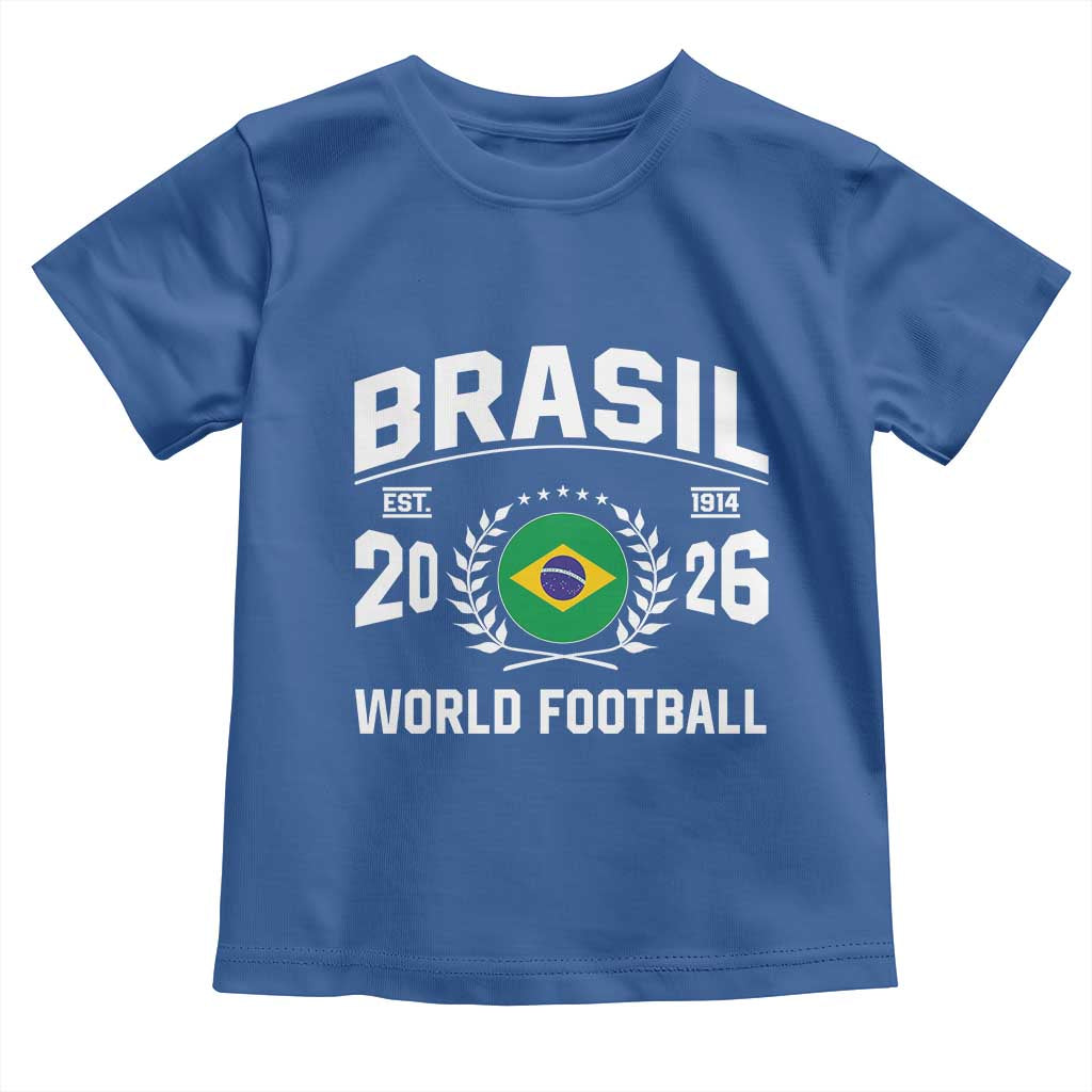 Brasil Flag Brazil Soccer Football Fan Toddler T Shirt