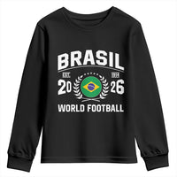 Brasil Flag Brazil Soccer Football Fan Youth Sweatshirt