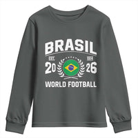 Brasil Flag Brazil Soccer Football Fan Youth Sweatshirt