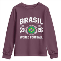 Brasil Flag Brazil Soccer Football Fan Youth Sweatshirt