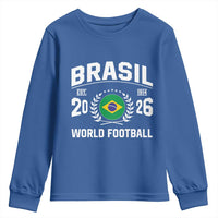 Brasil Flag Brazil Soccer Football Fan Youth Sweatshirt