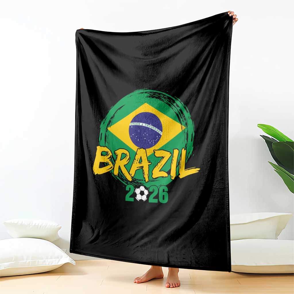 Brazil Soccer Fan Brasil Flag Throw Blanket Brazilian Football Game Day Supporter