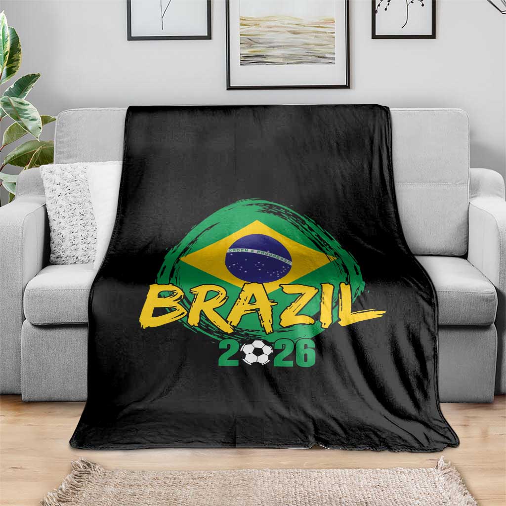 Brazil Soccer Fan Brasil Flag Throw Blanket Brazilian Football Game Day Supporter
