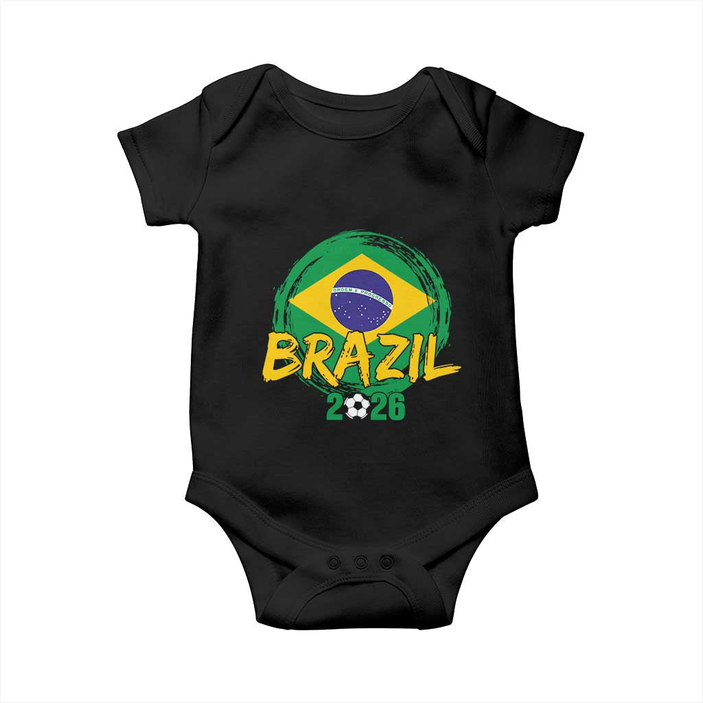 Brazil Soccer Fan Brasil Flag Baby Onesie Brazilian Football Game Day Supporter
