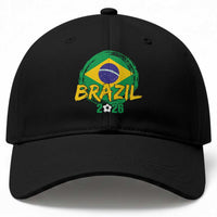 Brazil Soccer Fan Brasil Flag Baseball Cap Brazilian Football Game Day Supporter