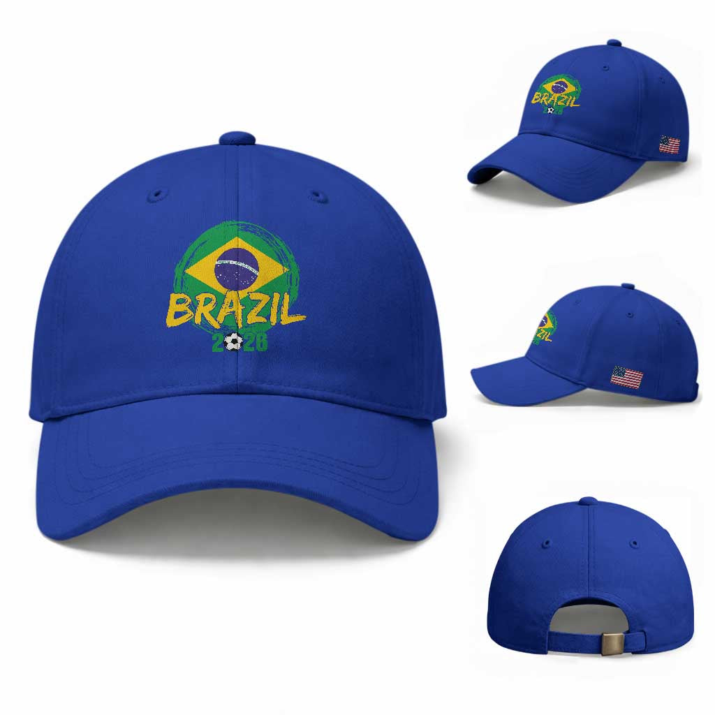 Brazil Soccer Fan Brasil Flag Baseball Cap Brazilian Football Game Day Supporter
