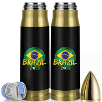 Brazil Soccer Fan Brasil Flag Bullet Tumbler Brazilian Football Game Day Supporter