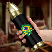 Brazil Soccer Fan Brasil Flag Bullet Tumbler Brazilian Football Game Day Supporter