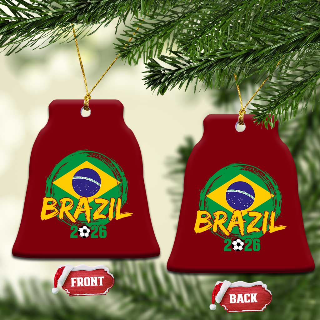Brazil Soccer Fan Brasil Flag Ceramic Ornament Brazilian Football Game Day Supporter