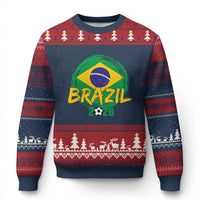 Brazil Soccer Fan Brasil Flag Ugly Christmas Sweater Brazilian Football Game Day Supporter