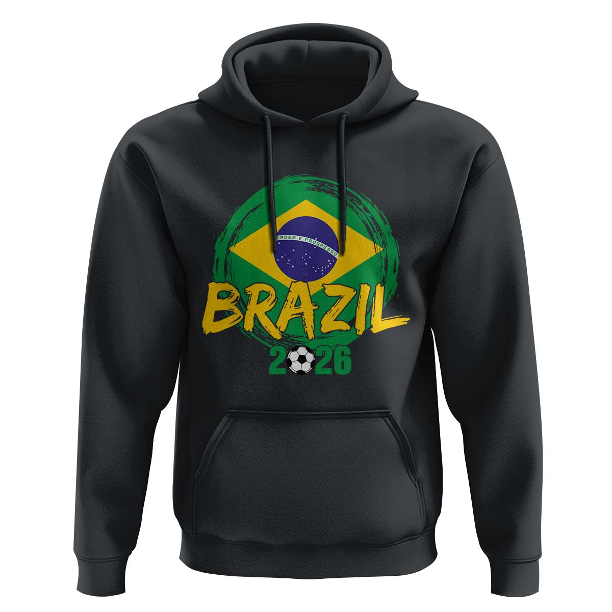 Brazil Soccer Fan Brasil Flag Hoodie Brazilian Football Game Day Supporter