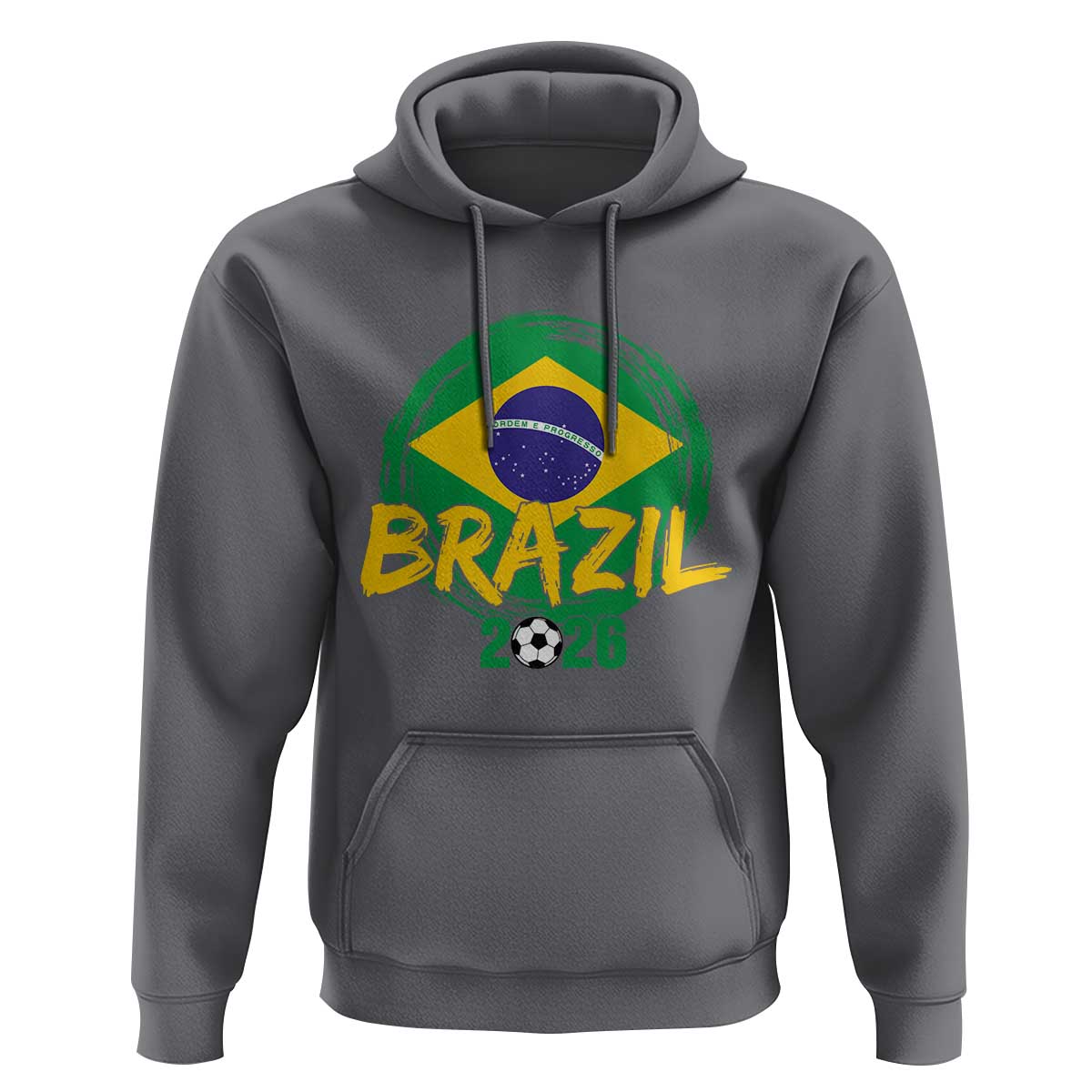 Brazil Soccer Fan Brasil Flag Hoodie Brazilian Football Game Day Supporter