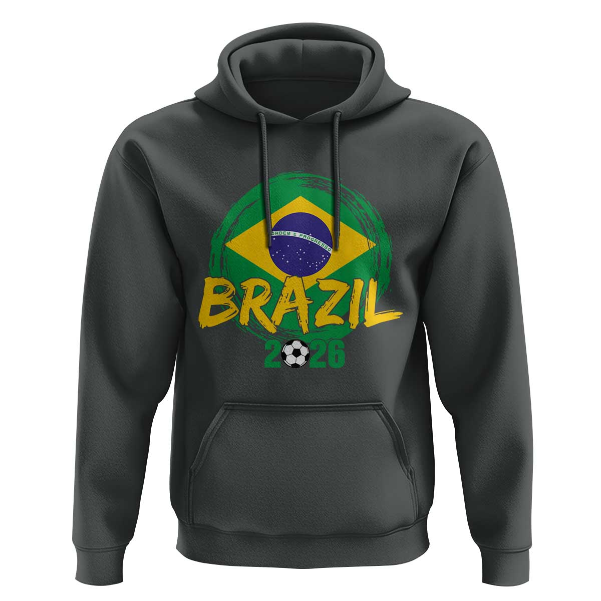 Brazil Soccer Fan Brasil Flag Hoodie Brazilian Football Game Day Supporter
