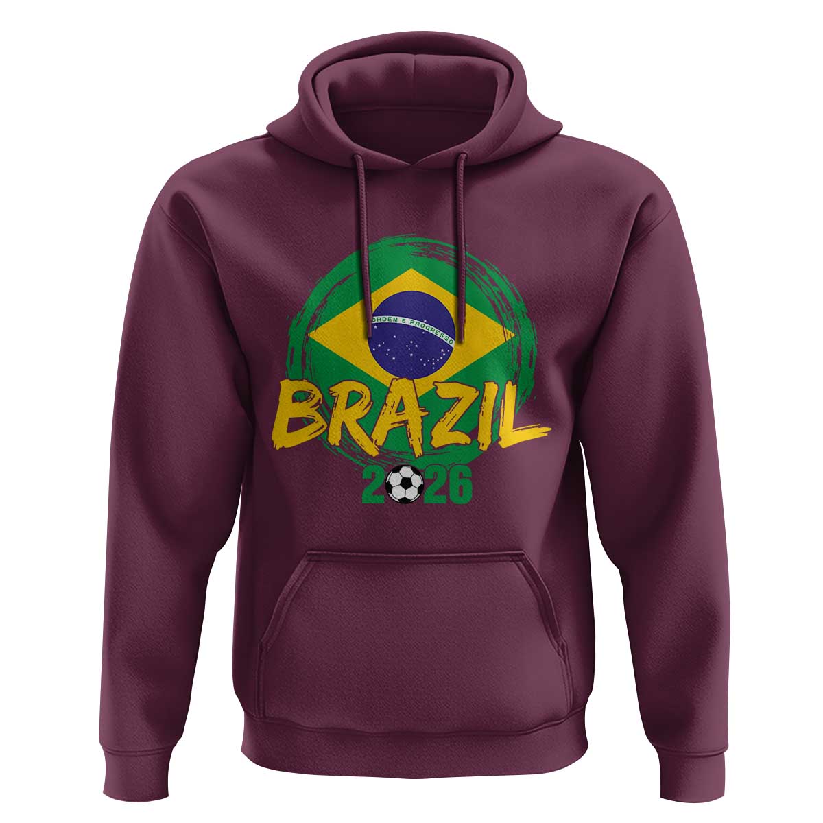 Brazil Soccer Fan Brasil Flag Hoodie Brazilian Football Game Day Supporter