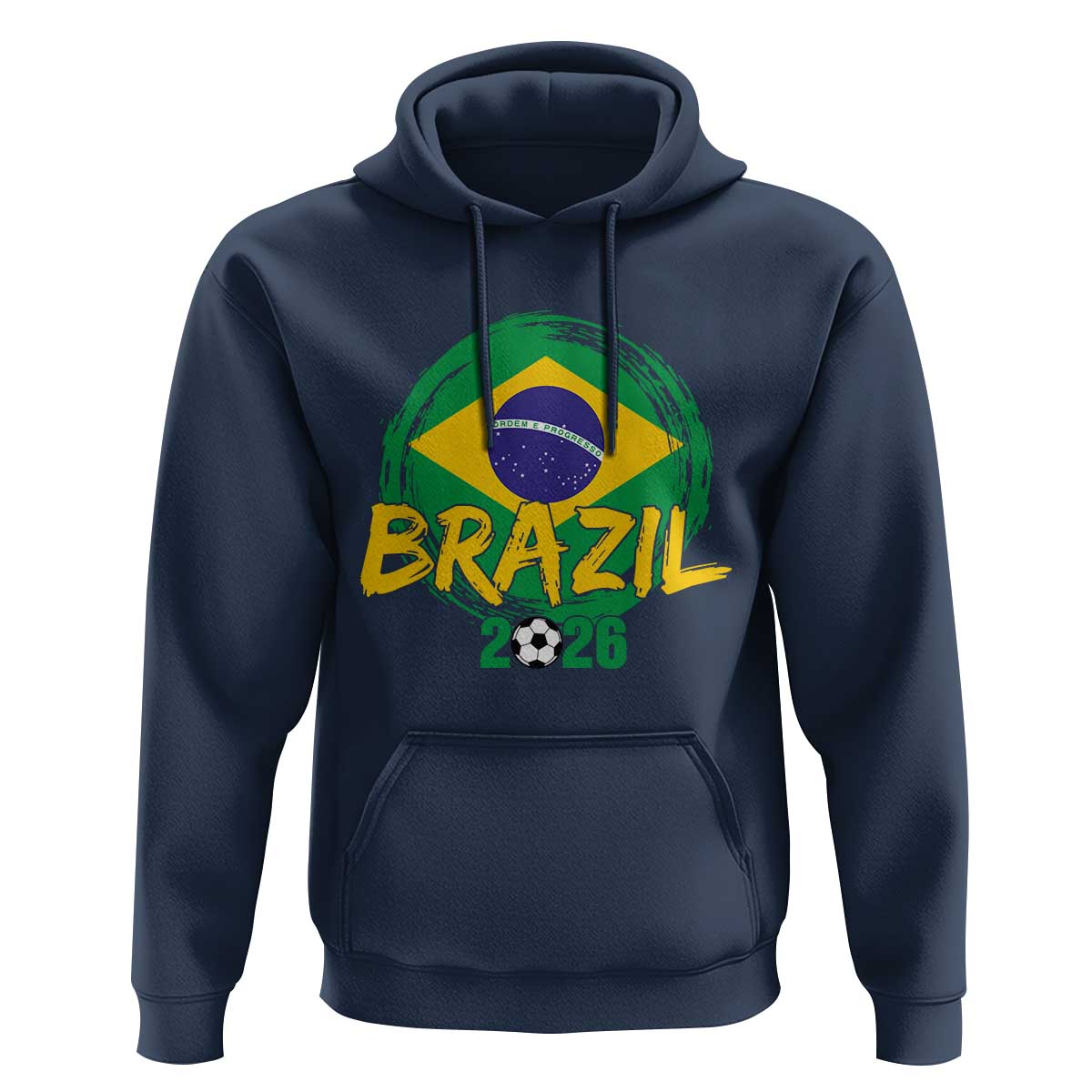 Brazil Soccer Fan Brasil Flag Hoodie Brazilian Football Game Day Supporter