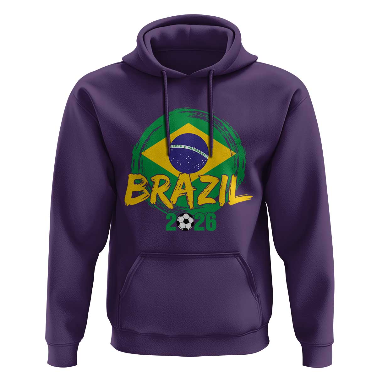 Brazil Soccer Fan Brasil Flag Hoodie Brazilian Football Game Day Supporter