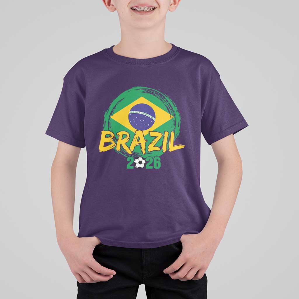 Brazil Soccer Fan Brasil Flag T Shirt For Kid Brazilian Football Game Day Supporter
