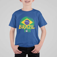 Brazil Soccer Fan Brasil Flag T Shirt For Kid Brazilian Football Game Day Supporter
