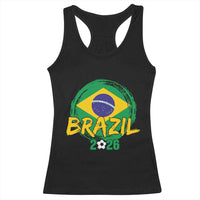 Brazil Soccer Fan Brasil Flag Racerback Tank Top Brazilian Football Game Day Supporter