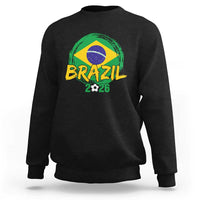 Brazil Soccer Fan Brasil Flag Sweatshirt Brazilian Football Game Day Supporter