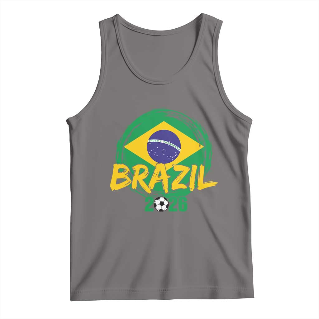 Brazil Soccer Fan Brasil Flag Tank Top Brazilian Football Game Day Supporter