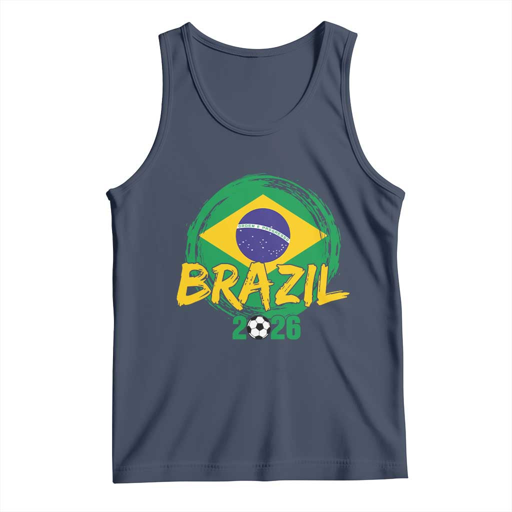 Brazil Soccer Fan Brasil Flag Tank Top Brazilian Football Game Day Supporter