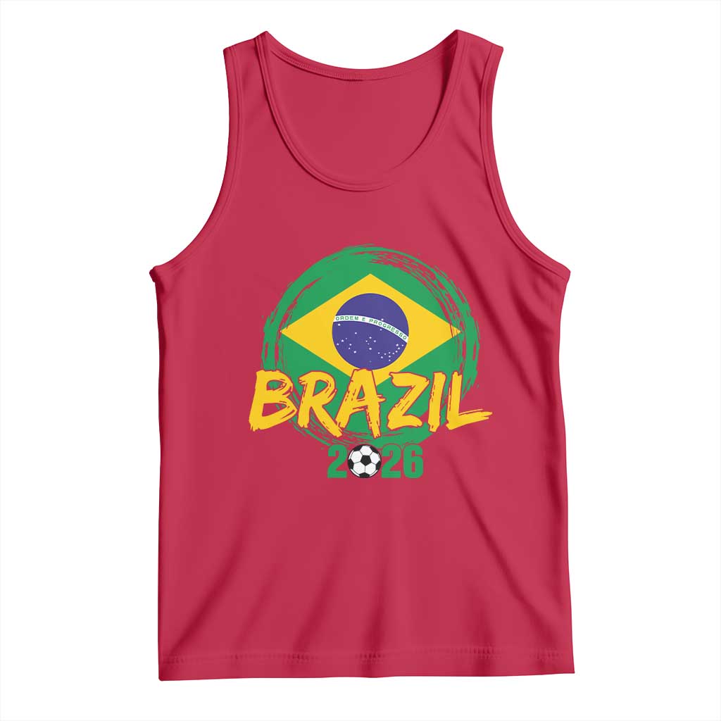 Brazil Soccer Fan Brasil Flag Tank Top Brazilian Football Game Day Supporter
