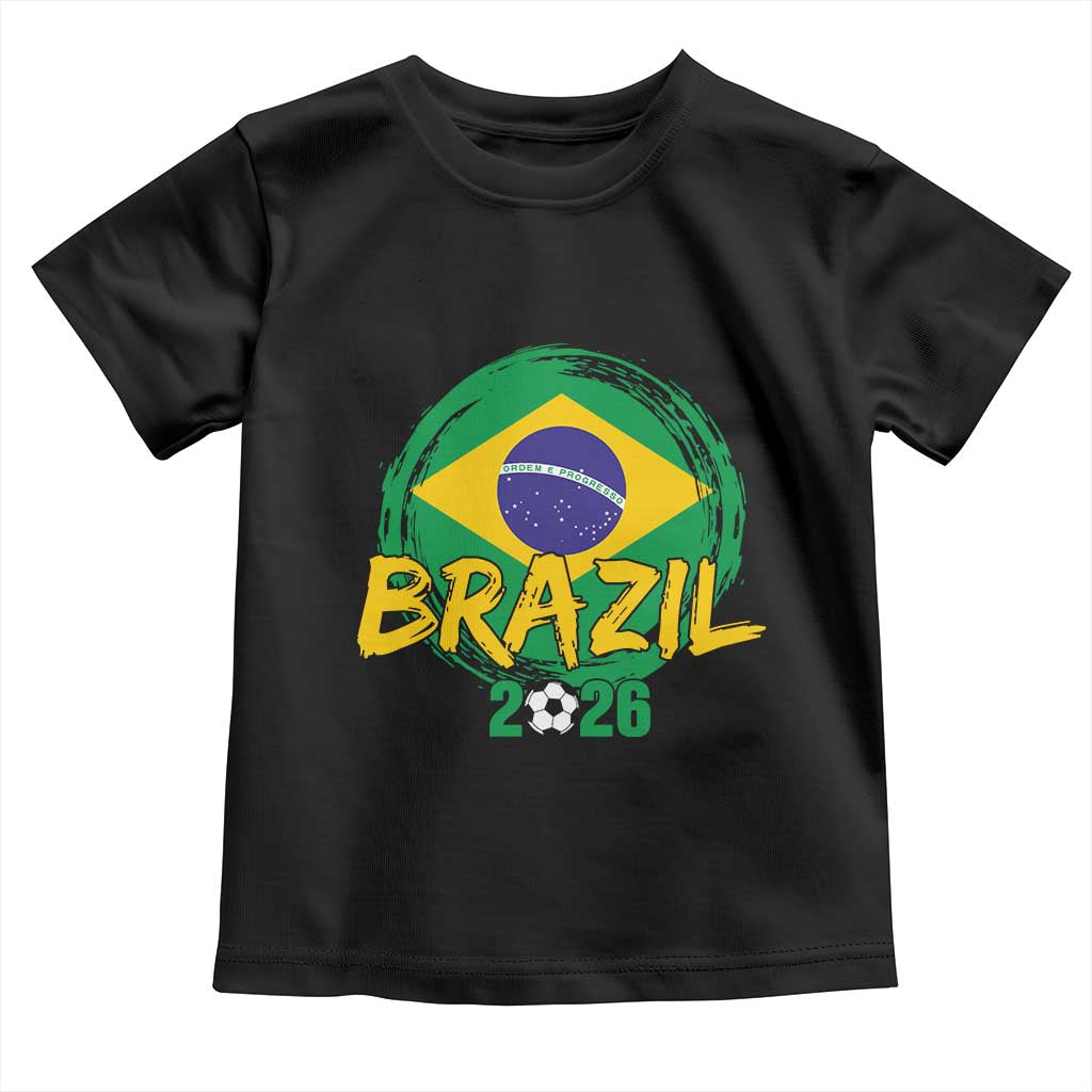 Brazil Soccer Fan Brasil Flag Toddler T Shirt Brazilian Football Game Day Supporter