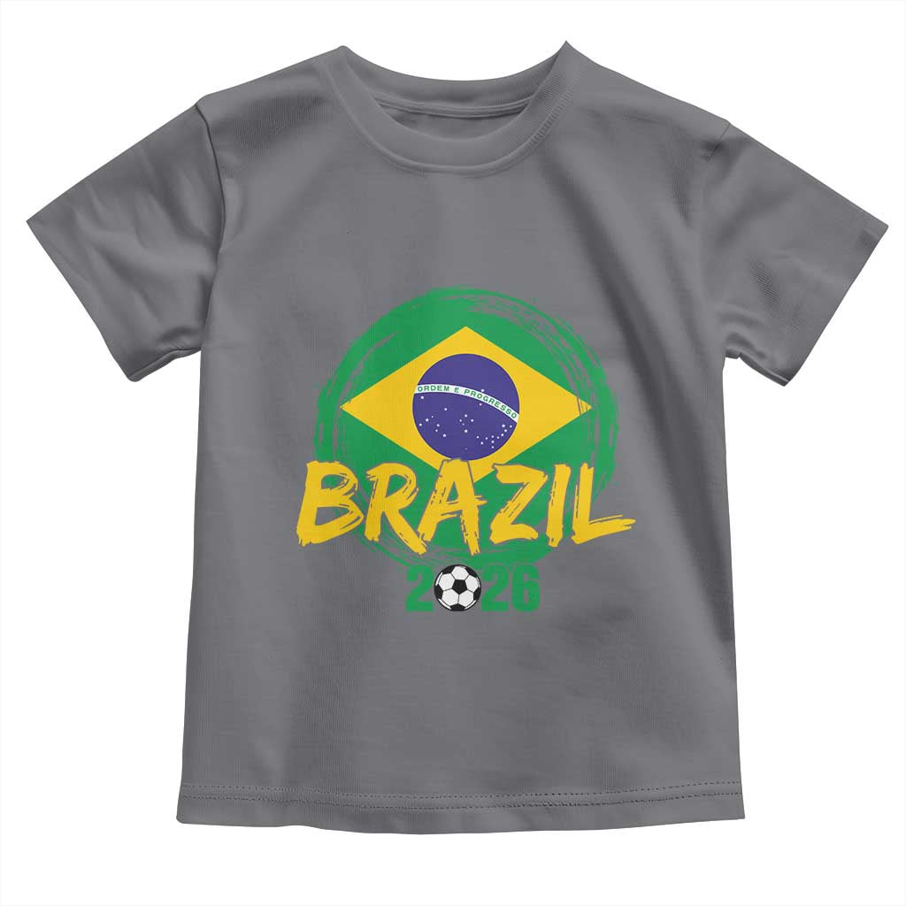 Brazil Soccer Fan Brasil Flag Toddler T Shirt Brazilian Football Game Day Supporter